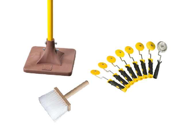 Tools for stamped floor